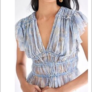 Free People Making Me Smile Print Top